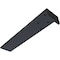 Ekena Millwork Hidden Floating Steel Heavy Duty Bracket w/ Flange, Powder Coated Black 2 1/2"W x 14"D x 1 1/2"H BKTM02X14X01HFPBL - alternate 4